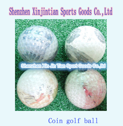 Golf Coin Transparent Ball